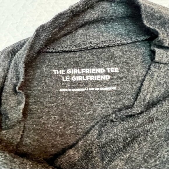 THE Girlfriend Tee🖤Mock Turtleneck Grey Long Sleeve Top Size 1X - Picture 10 of 10